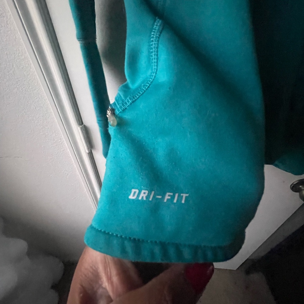 Nike Turquoise Half-Zip Hoodie - Picture 5 of 11
